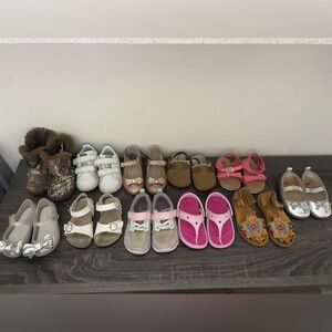 My baby girl has outgrown all these shoes! Lightly used but in great conditions